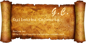 Gyileszku Celeszta névjegykártya
